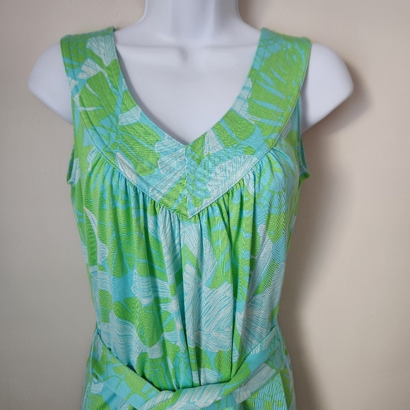 Lilly Pulitzer | Nadja Silk Blend Sleeveless Mini Dress in Limeade - Size XS - Picture 2 of 9